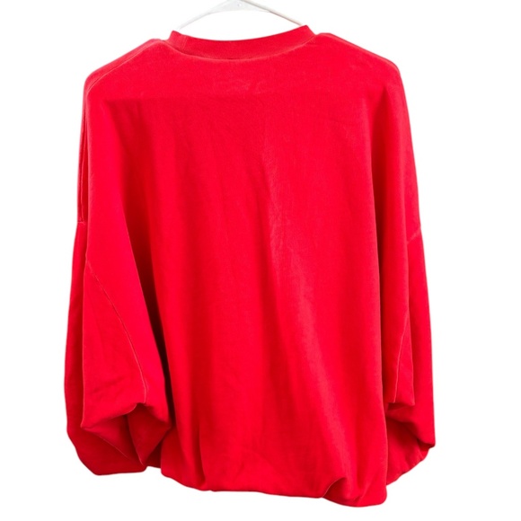 Pinko Oversized Layered Red/Orange Logo Sweatshirt Size M/L. NWOT - Picture 2 of 8